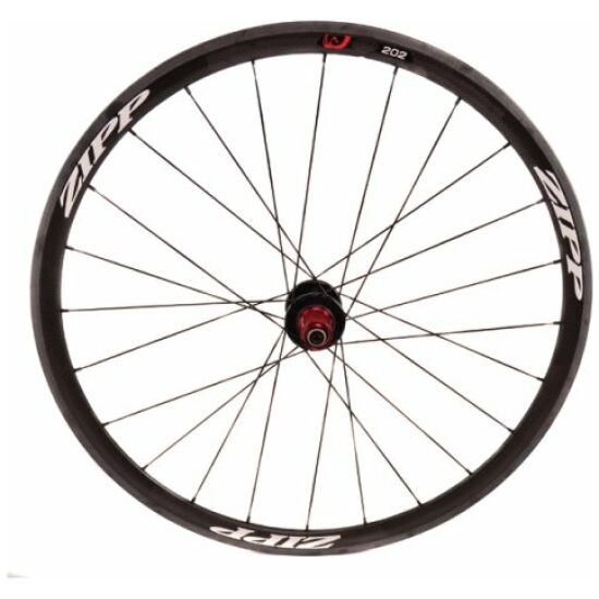 Zipp Wiel a 202 tubular 24 spk sram body classic w Zwart