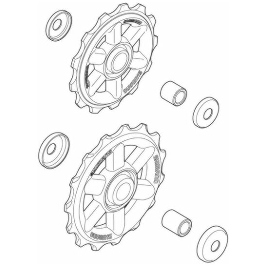 Shimano A.Deraill.wielset Shim 8V 13/15T RD-M310/CT95 Altus Y5W898030