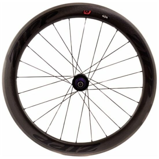 Zipp Wiel a 404 carbon clincher 24 spk campa body Zwart