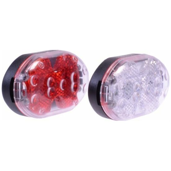 Simson Lampset batt 5-Led Duo Ledje wit/rood 020757 Wit / Rood - Afbeelding 2