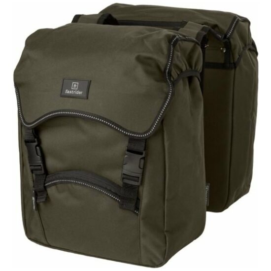 Fastrider Tas dubbel FR Unibag Traffic legergroen 28ltr 38x35x14 3501-011 Groen