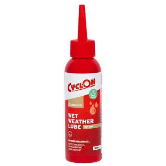 Cyclon Kettingolie Cycl Wet lube 125ml 20332 ROOD