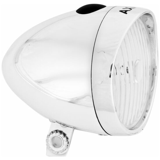 Axa Koplamp batt 1led Classic zilver retro 4lux Chroom