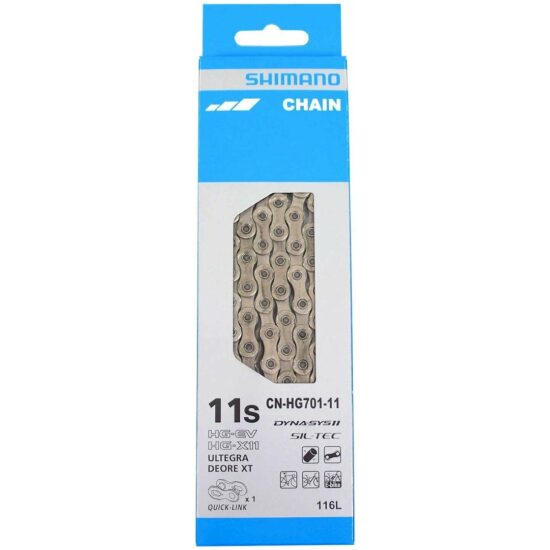 Shimano 11v Ketting 11V Shim CN-HG701 116S quicklink HG-X11/EV Ebike Grey