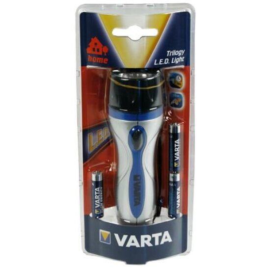 Varta TRILOGY LED LIGHT ZILVER BLAUW