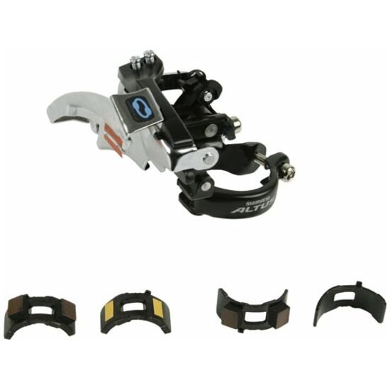 Shimano V.Derailleur Shim M310 Altus 34,9-28,6 Dual pull 66-69 TS SILVER - Afbeelding 2