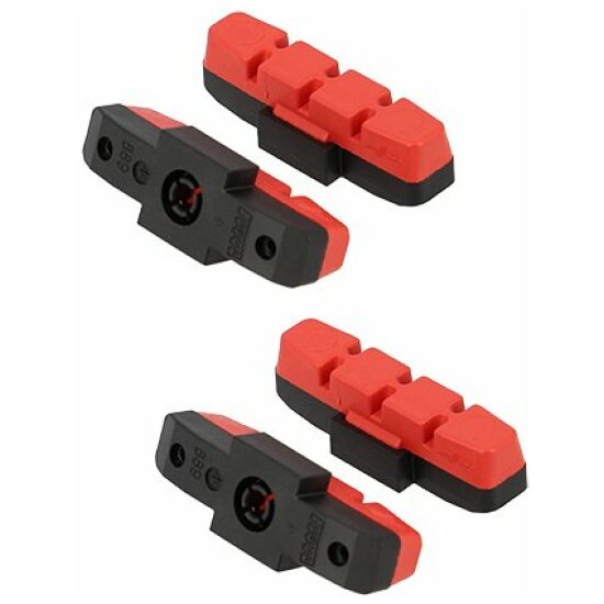 Magura Remrubberset hydro Mag HS11/HS33 uncoated alu 0720423 Rood