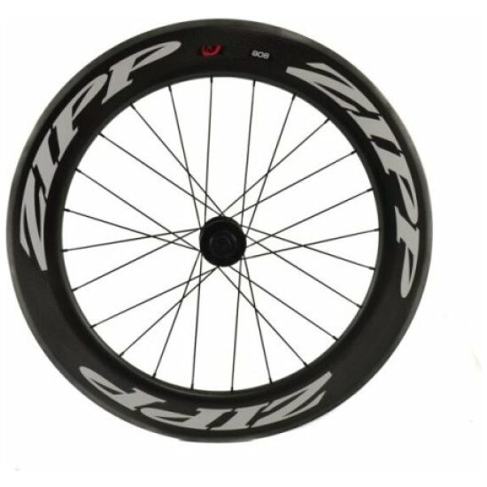 Zipp Wiel a 808 carbon clincher 24 spk campa body Zwart