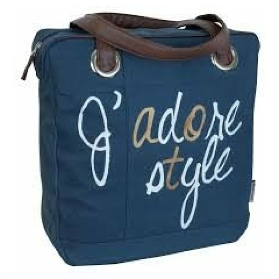 Fast Rider Tas pakaf Shopper FR 201125 Living Life Style canvas 17.5ltr 40x38x12 Blauw