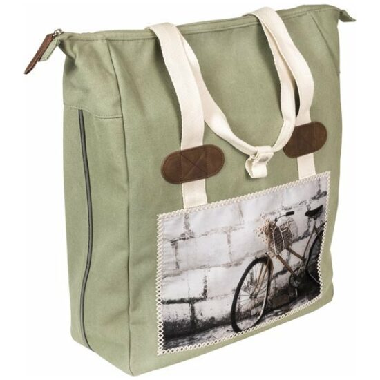 Fastrider Tas pakaf FR Shopper Cyclo canvas 20ltr 37x39x14 1713 Groen - Afbeelding 6