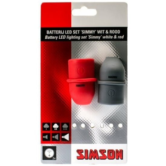 Simson Lampset batt 3-Led Simmy 29lux/13.5lux 022010 - Afbeelding 2