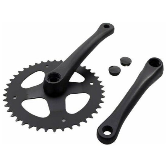 Cortina Crankset 42t 3/32 Cort black matt Mat Zwart