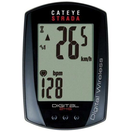 Cateye COMPUTER CAT STRADA DIGITAL RD420DW 2XDL Zwart