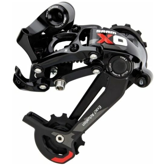 Sram DERAILLEUR A X0 TYPE2 10V MEDIUM CAGE RED ZWART