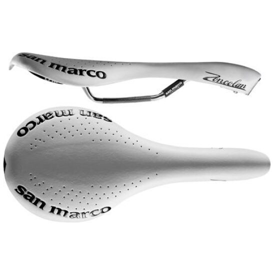 Selle San Marco ZADEL SM ZONCOLAN RACING WI/ZW WIT/ZWART