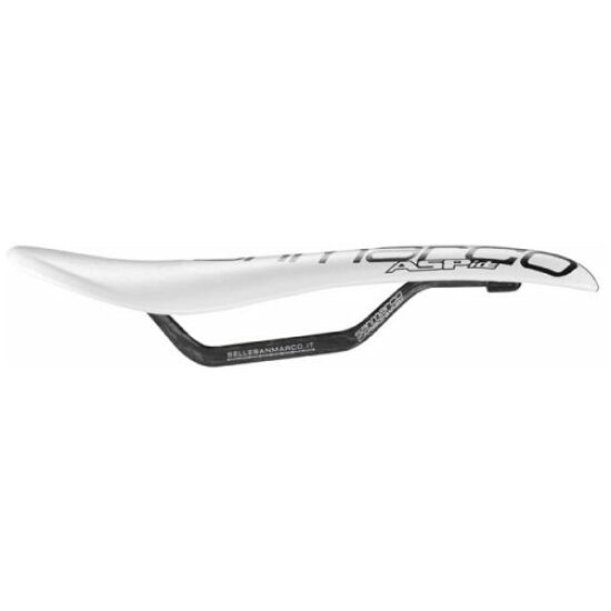 Selle San Marco ZADEL SM ASPIDE CARBON FX RACING TEAM WI/ZW WIT/ZWART