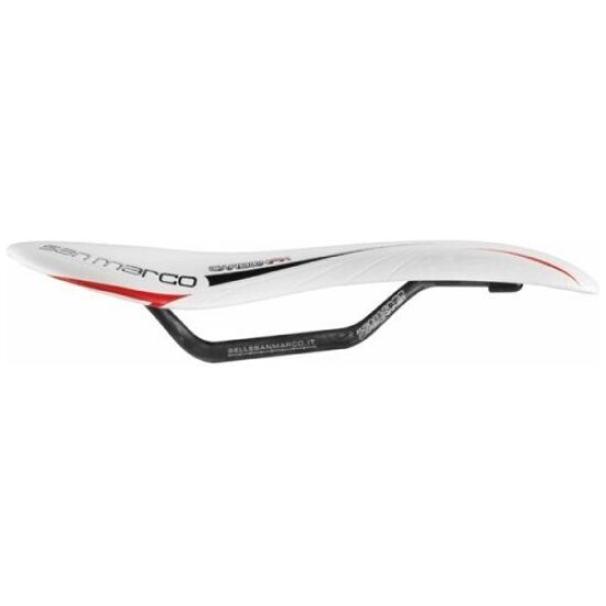 Selle San Marco ZADEL SM ASPIDE CARBON FX WI/ZW WIT/ZWART