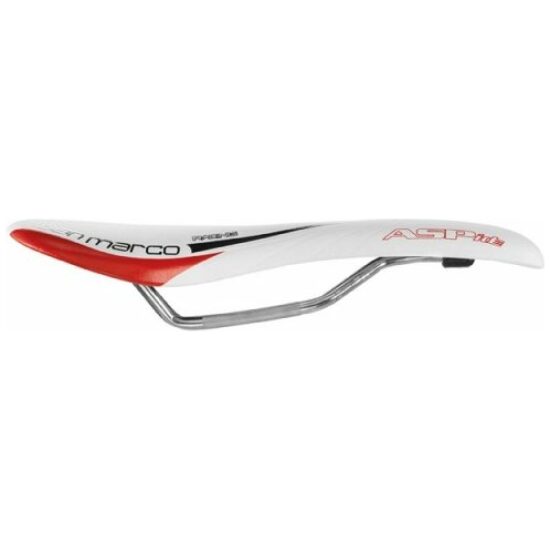 Selle San Marco ZADEL SM ASPIDE RACING RED ARROWHEAD WI/RO WIT / ROOD