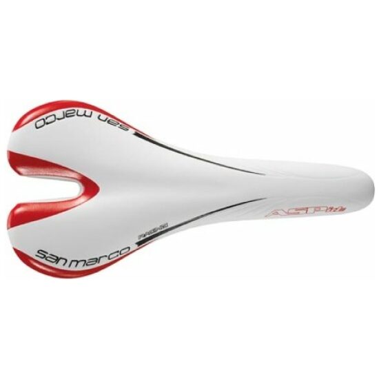 Selle San Marco ZADEL SM ASPIDE RACING RED WI/RO WIT/ROOD