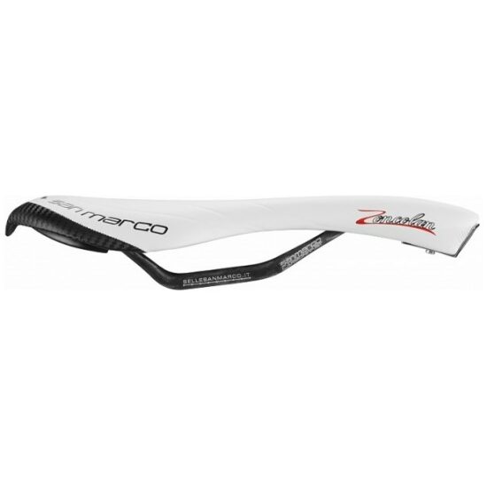 Selle San Marco ZADEL SM ZONCOLAN CARBON FX WI/ZW WIT/ZWART