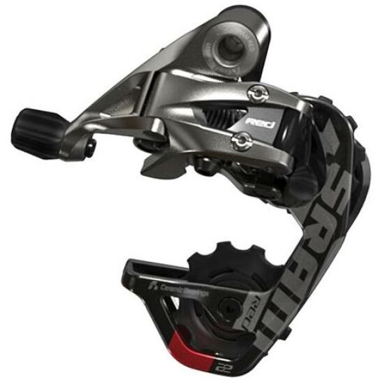 Sram DERAILLEUR A RED22 11V SHORT CAGE Zwart