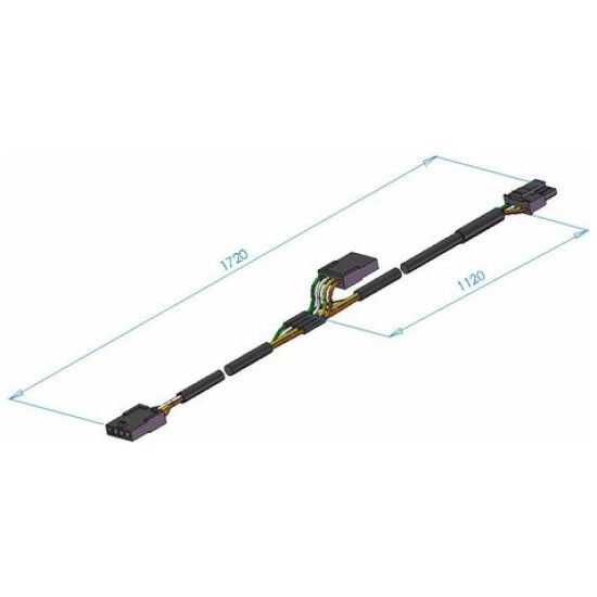 Accell Ion Ebikedeel ION Kabelboom TMMA/CU3 Molex 1620mm 39021003 Zwart