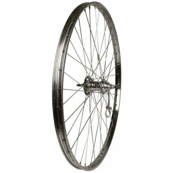 Achterwiel 28 22x622 chroom WS33 remnaaf Shimano sp12 36x1