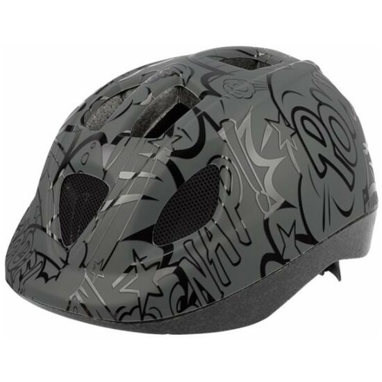 Polisport Fietshelm kind Pol BD Balloons grijs/zw (46/53) Grey/Black