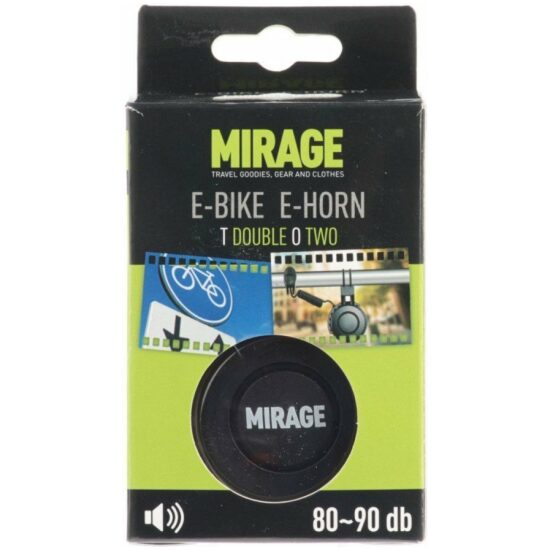 Mirage Hoorn E-bike claxon Mir E-Horn 80/90dB USB oplaadbaar 1508002 Zwart