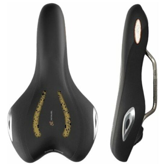 Selle Royal Zadel Uni gel SR 5234HR3A Stracciatella athletic lookin L279xB160 Zwart