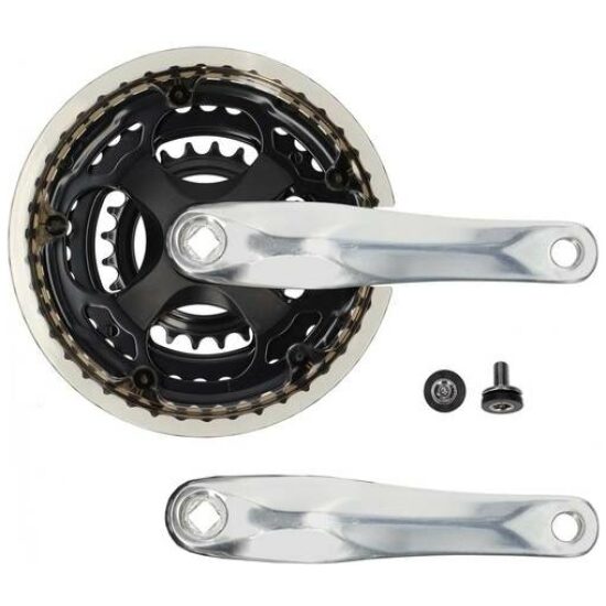 Lasco Crankset 3V 42/34/24T -5mm 4K-as Zilver/Zwart