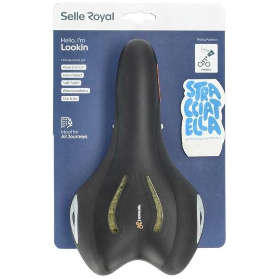 Selle Royal Zadel Uni gel SR 5234HR3A Stracciatella athletic lookin L279xB160 Zwart - Afbeelding 2