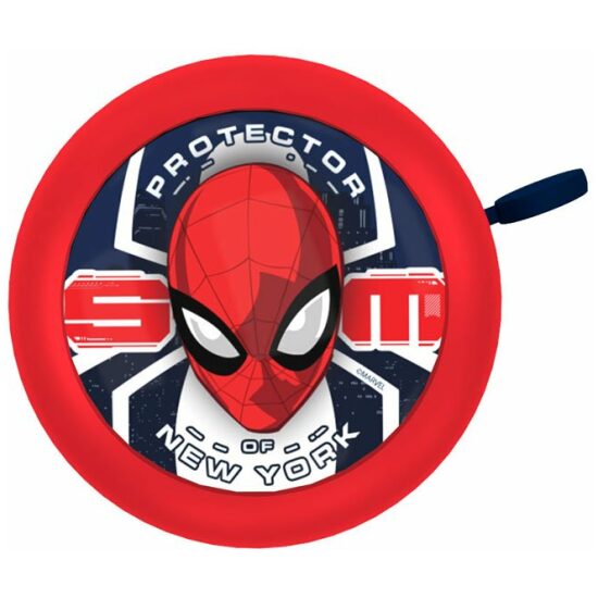 Seven Fietsbel SP staal 55mm Marv Spiderman/zwart 9155 Rood