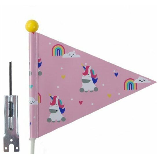 Pex Fietsvlag Kids Unicorn Roze