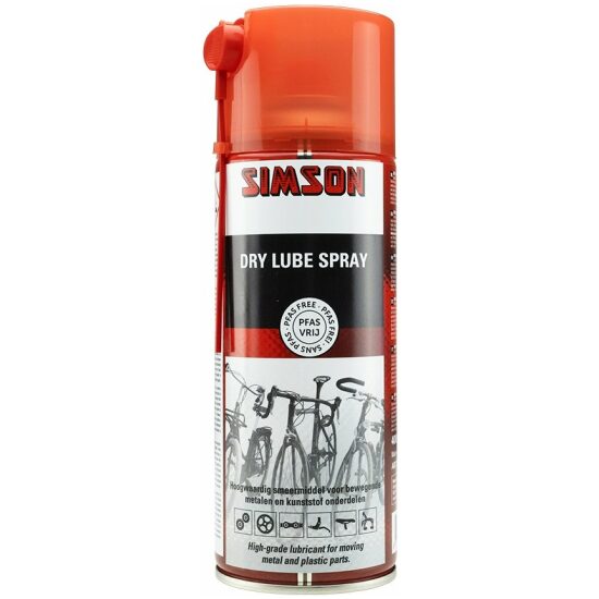 Simson Dry lube spray 400ml 021058 Rood